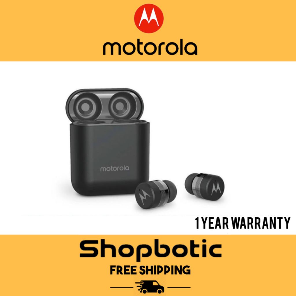 Motorola Verve Buds 110 Wireless Earbuds Black Shopee Singapore