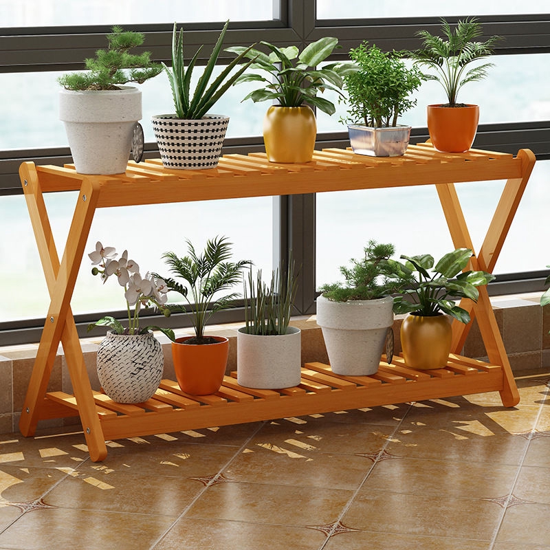 Thousands Of Creative Nordic Wooden Flower Racks Indoor Green Plant Pot ...