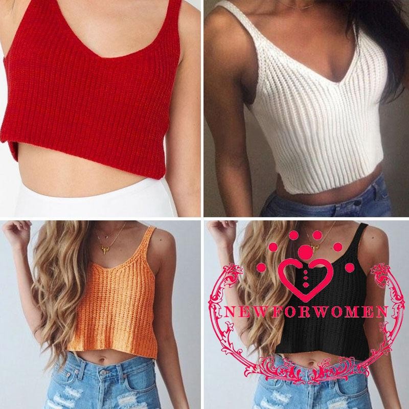 crochet knit halter top