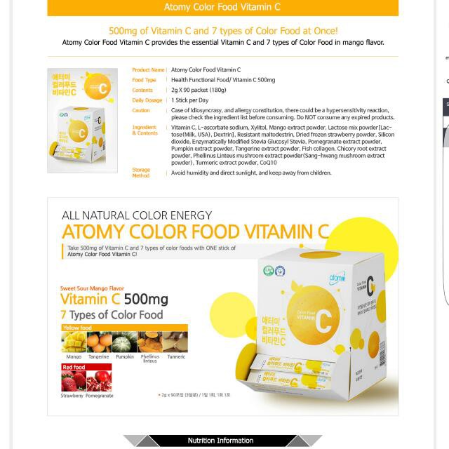 atomy food vitamin c from korea | Shopee Singapore