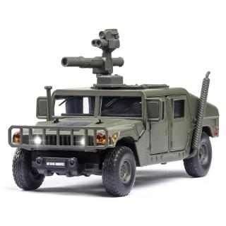 1:32 Hummer M1046 Military Car Model Explosion Proof Armored Vehicle with Sound Light Alloy Toy Car Model Toy