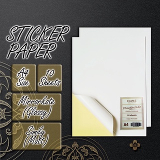 A4 Label Sticker Paper Anti Fade 170gsm - Pack of 10 (Laser / Inkjet Printer printable) #1