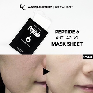 【W.SKIN LAB OFFICIAL】 STOP-AGING PEPTIDE 6 MASK / Wrinkle / Volume / Moisturize / Whitening / Korean / Cosmetic