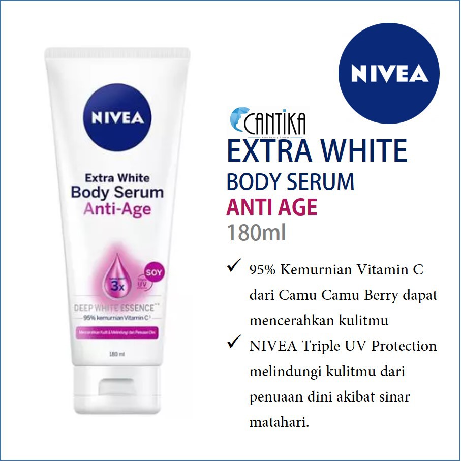 Promo Nivea Extra White Anti Age Body Serum 180ml Shopee Singapore