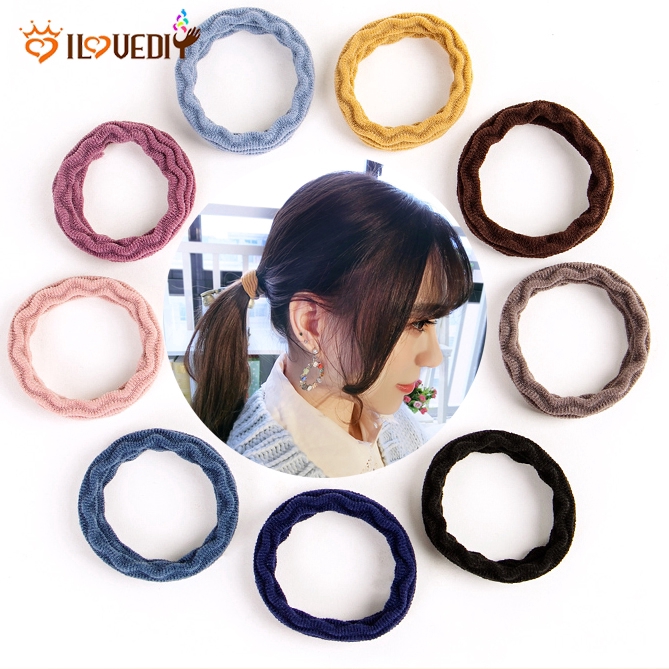 5pcs Ins Popular Girls Elastic Rubber Hair Ties Women Korean