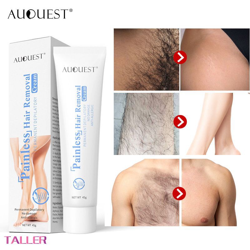 Auquest Thick And Painless Hair Removal Cream Gently And Quickly Removes Armpit Arm And Leg Hair Taller Shopee Singapore