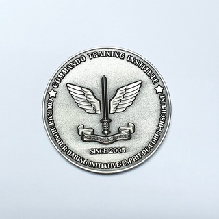 D&G Soldiertalk Army Commando Coin (Antique Silver) Souvenir Gift