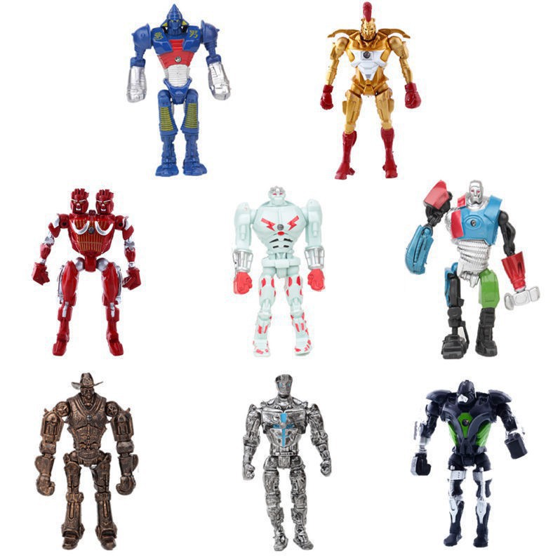 Real Steel Movie Atom Noisy Boy Midas Twin Cities Zeus Pvc Action Figures  8Pcs | Shopee Singapore