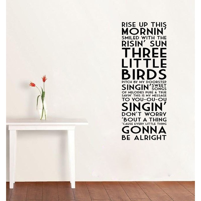 Wall Decor Quotes Bob Marley Wall Art For Home Decor Bedroom Decoration