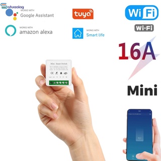 Mini Tuya Wifi DIY Switch Supports 16A 2 Way Control Smart Home Automation Module Smart Life App stunninging