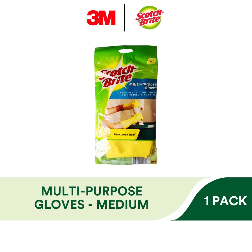 3M Scotch Brite Medium MultiPurpose Gloves, 1 Pair Shopee Singapore
