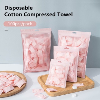 20/30/50/100pcs Disposable compressed towel Washing Cotton Hotel travel Disposable towel handkerchief