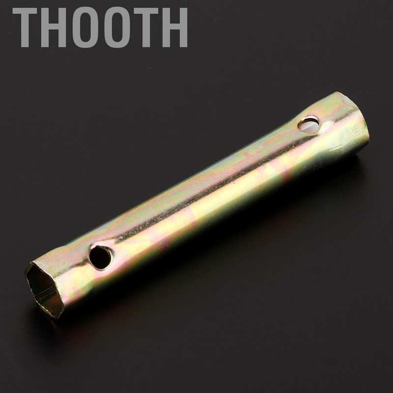 Thooth 130mm Double End Spark Plug Socket Wrench 16/18mm for Reach Spanner Tool