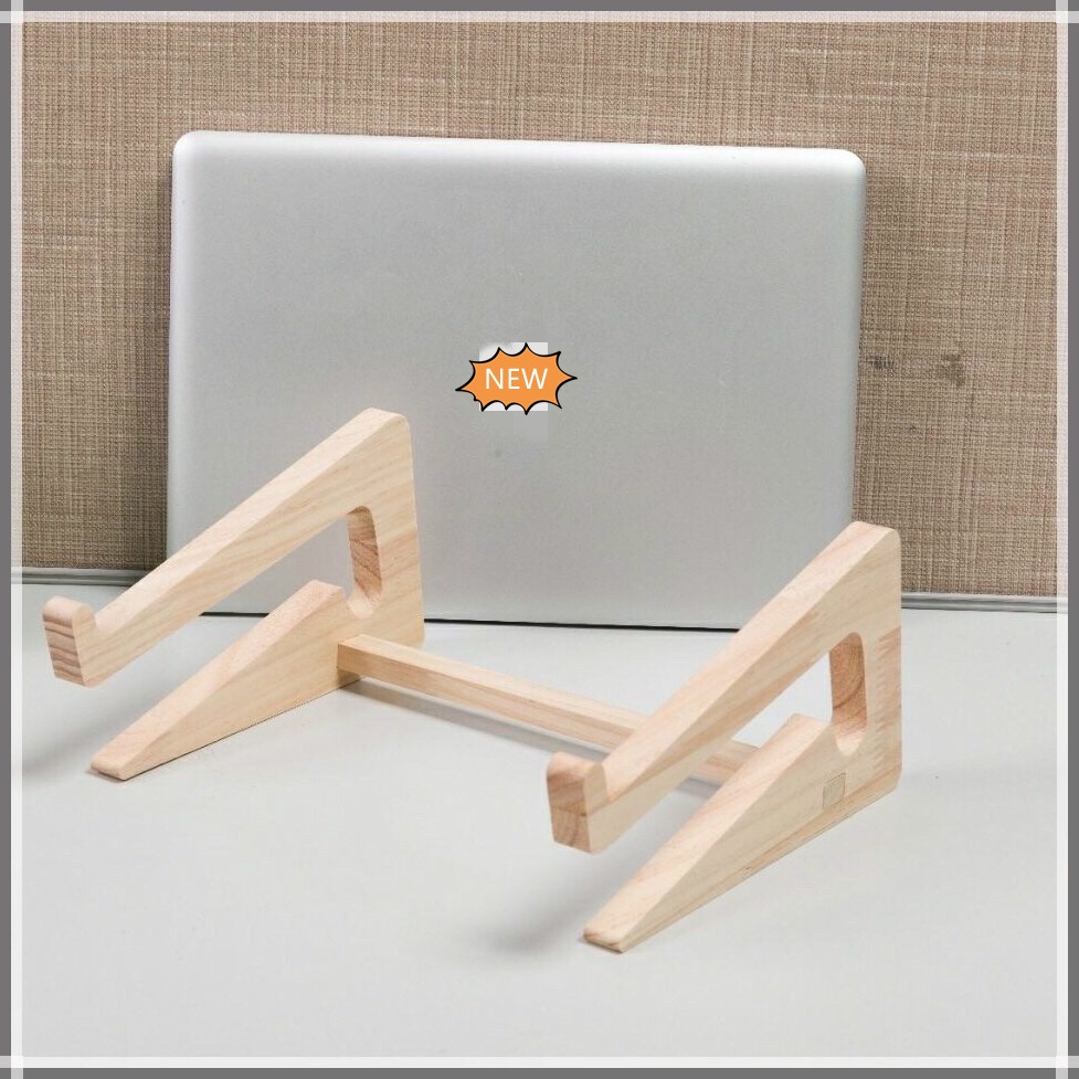 wood laptop holder