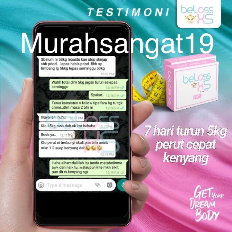 Beloss Xs Original Hq Be Loss Slimming Shopee Singapore