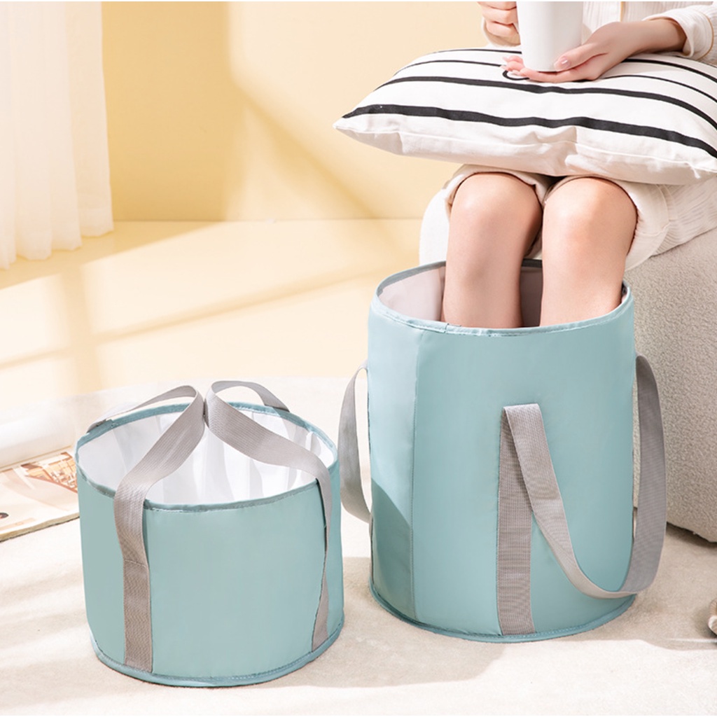 Travel Folding Foot Bath Barrel Aluminum Film Insulation Portable Foot Bath Bag Heightening over