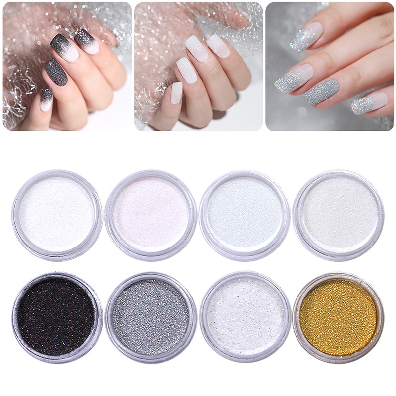 2g Box Gradient Glitter Powder Shining Sugar Glitter Dust Powder Nail Art Decoration Shopee Singapore