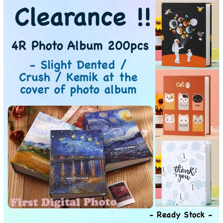 Shop Malaysia Defect Item Clearance 4r Photo Album 200pcs Pocket Album Gambar 4r Shopee Singapore