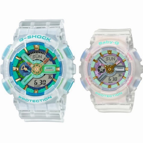 [Luxolite]Casio G-Shock & Baby-G Summer Special Pair Collection 2021 Limited Models SLV-21A-7A [Couple Watch Set]