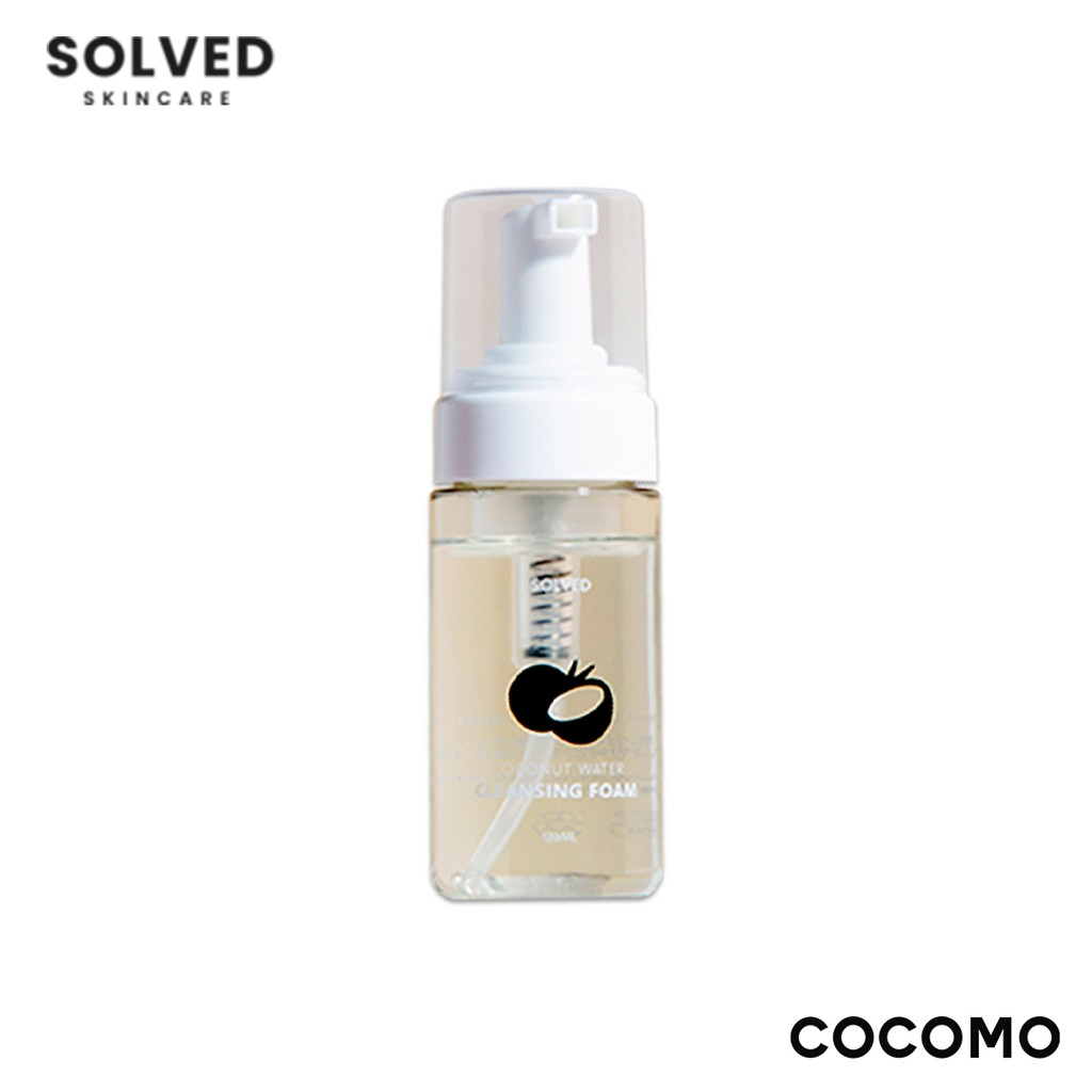 solved coconut water cleansing foam