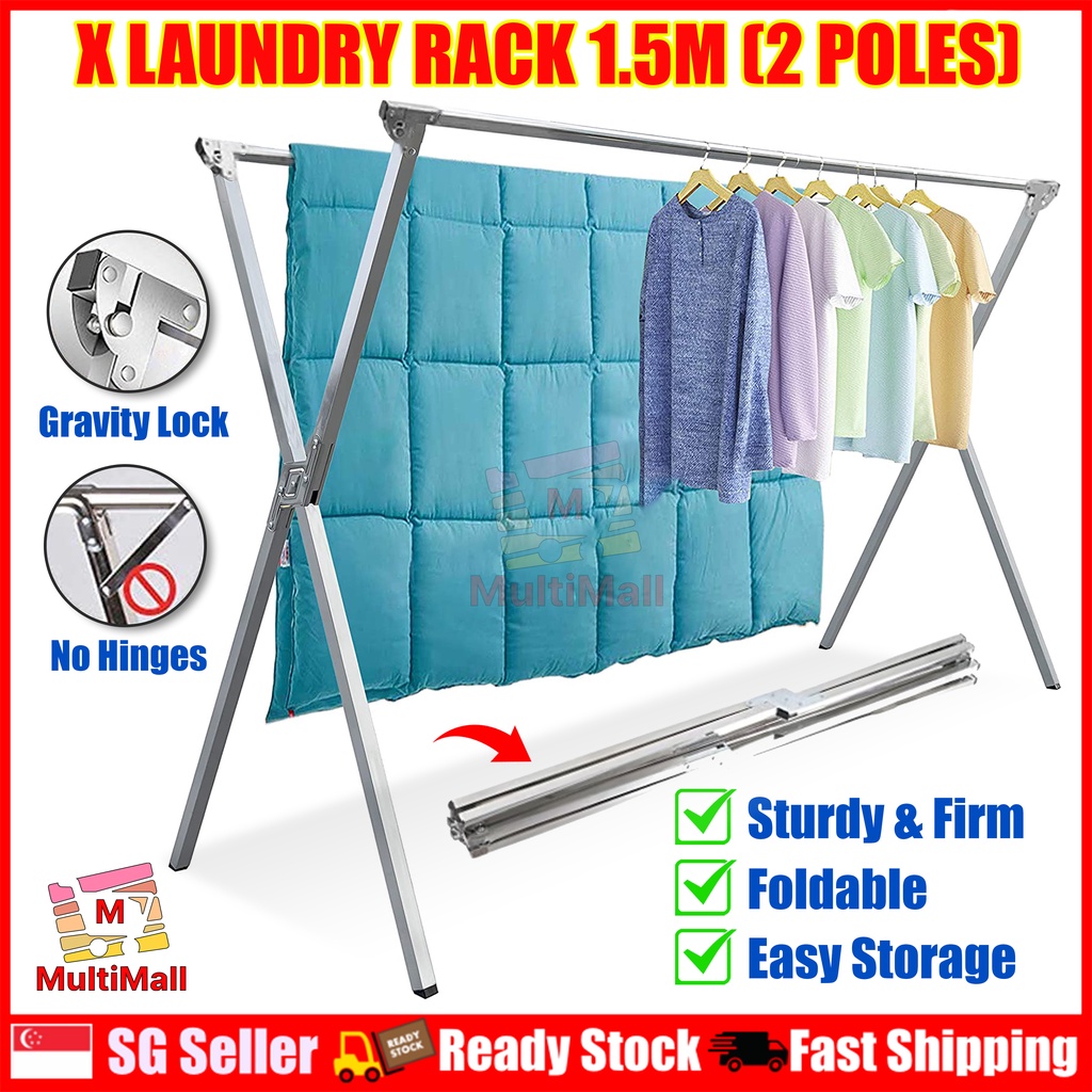 Miskoo Multilayer Foldable Drying Rack Stainless Steel Clothes Dryer Extendable Telescopic Clothes Dryer for Hang Laundry 