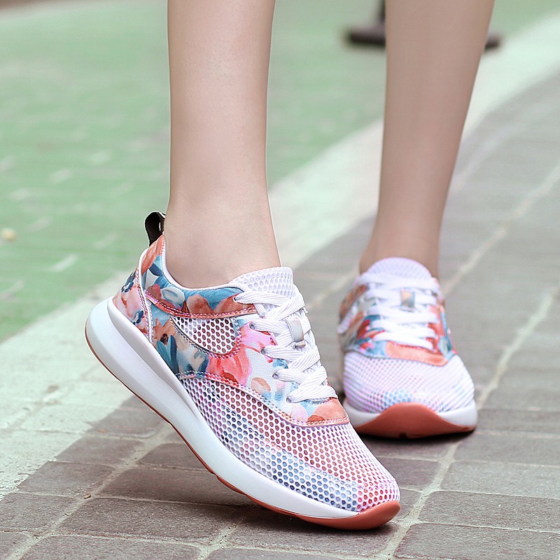 floral running shoes