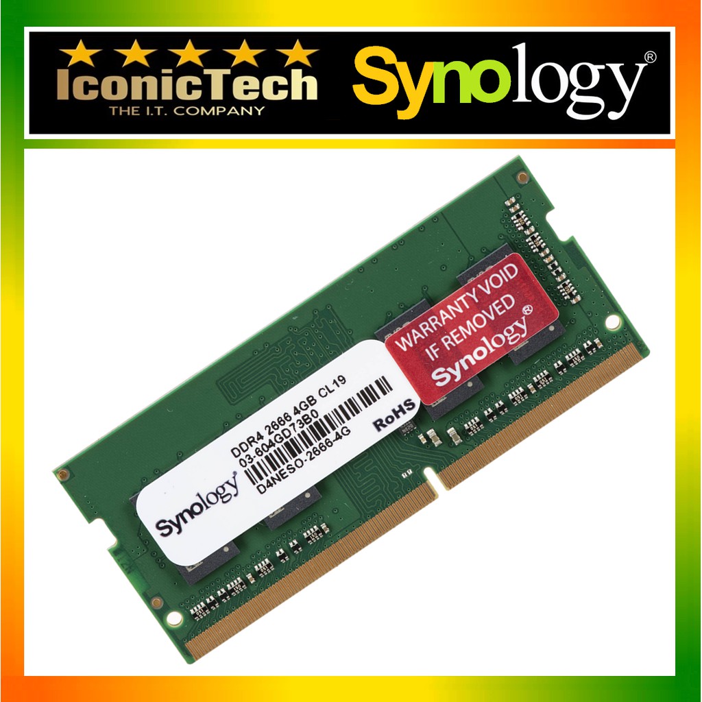 Synology 4GB DDR4 2666 MHz SO DIMM Memory Module 4GB NONE ECC SODIMM D4NESO 2666 4G Shopee 