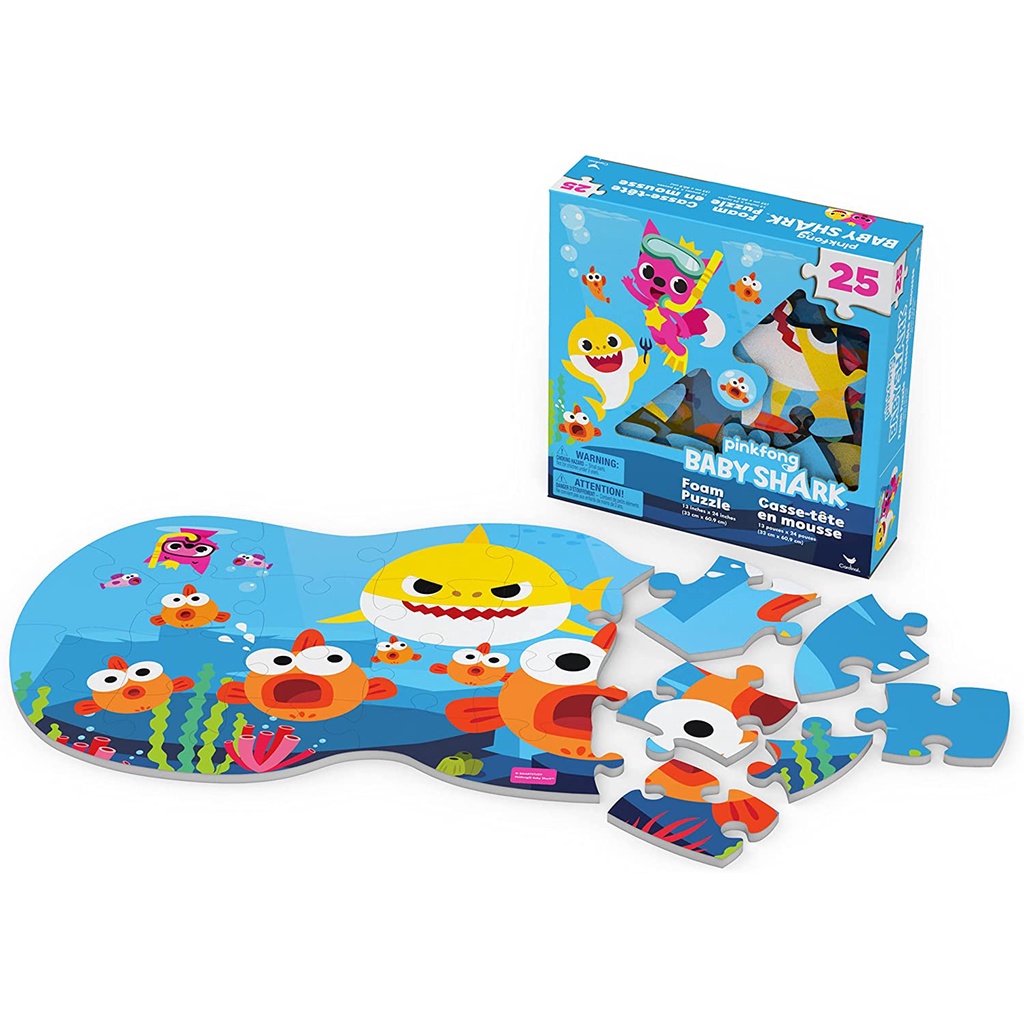 Pinkfong Baby Shark Foam Jigsaw Puzzle (25 Pcs) Shopee Singapore