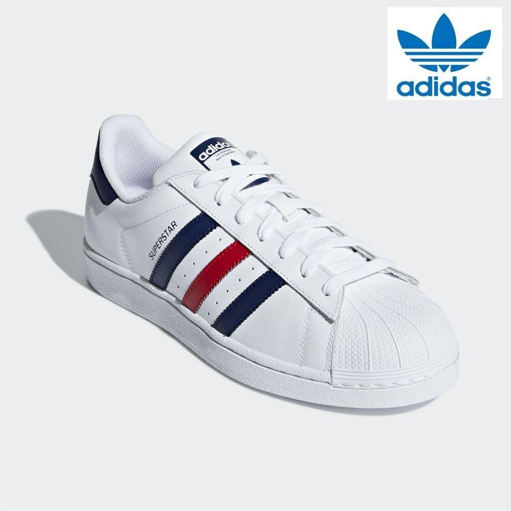 adidas originals blue red white