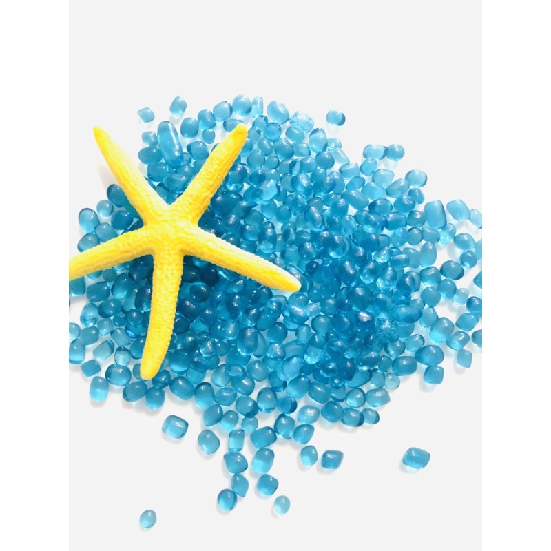 Ocean blue glass pebbles (24mm) Shopee Singapore
