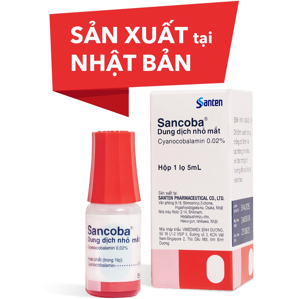 Sancoba Japan 5ml [Genuine Imported] Eye Drops Recovery Eyesight, Anti