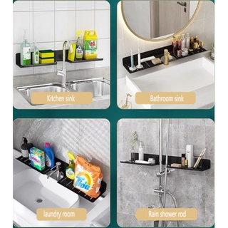 [SG Seller] Wall-mounted shelf for toilet. Faucet holder. Bathroom Mirror rack #2