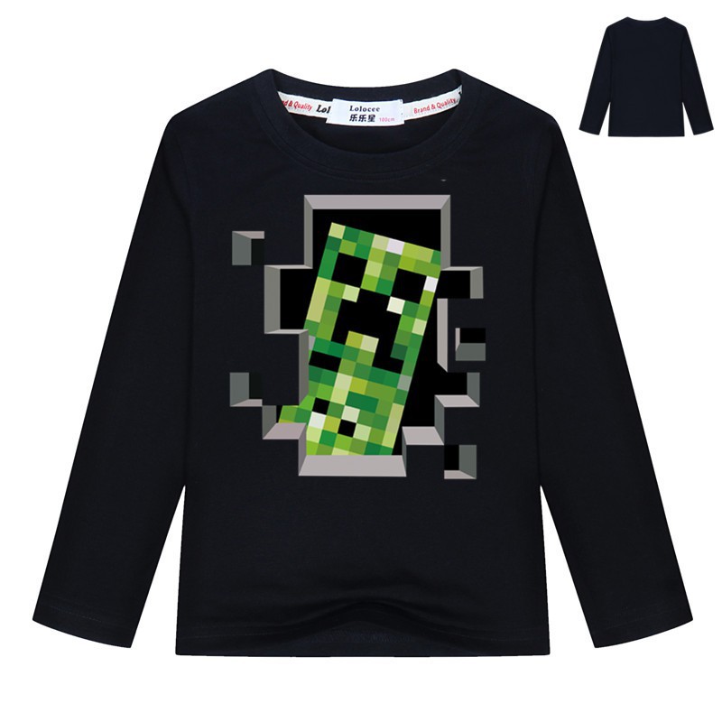 Creeper Inside Minecraft Boys T Shirts Spring Kids Fashion Tops - kids shirt only roblox head gamer shirt kids fashion top