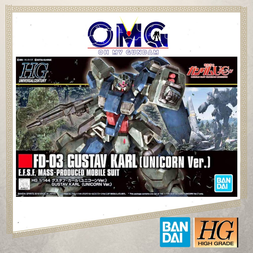 Bandai Hguc Gustav Karl Unicorn Ver Gundam56751 Omg 1 144 Universal Century Hg Gundam Gustav Karl Unicorn Hg Unicorn Shopee Singapore