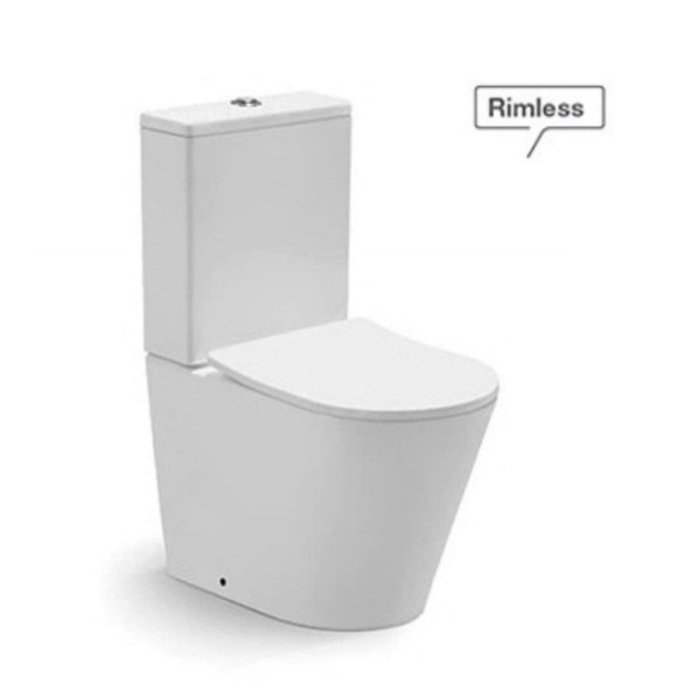 VERA CERAMICA C.093 Rimless White Rimless Toilet bowl with Water