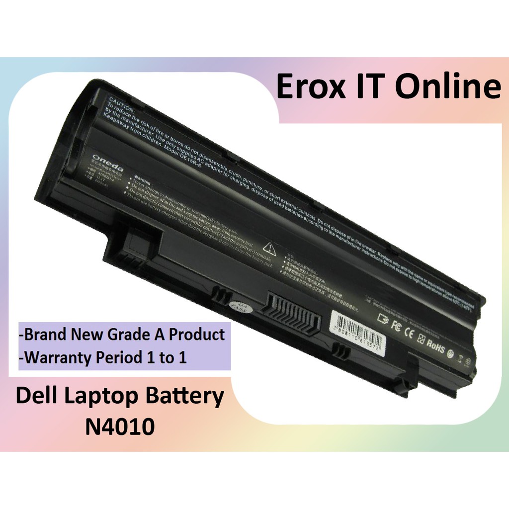 Replacement Laptop Battery Dell Inspiron N4010 N4050 965y7 4t7jn 312 0234 3cw Dell N4010 Laptop Battery Shopee Singapore