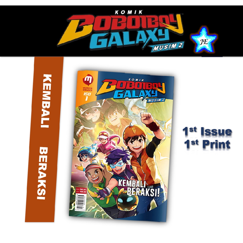 Comic Boboiboy Galaxy Comic Comic 2 Isu 1 Back Shopee Singapore