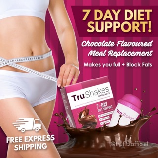 Image of TruShakes for Flat Tummy Meal Replacement Chocolate Slimming Drink Weight loss
