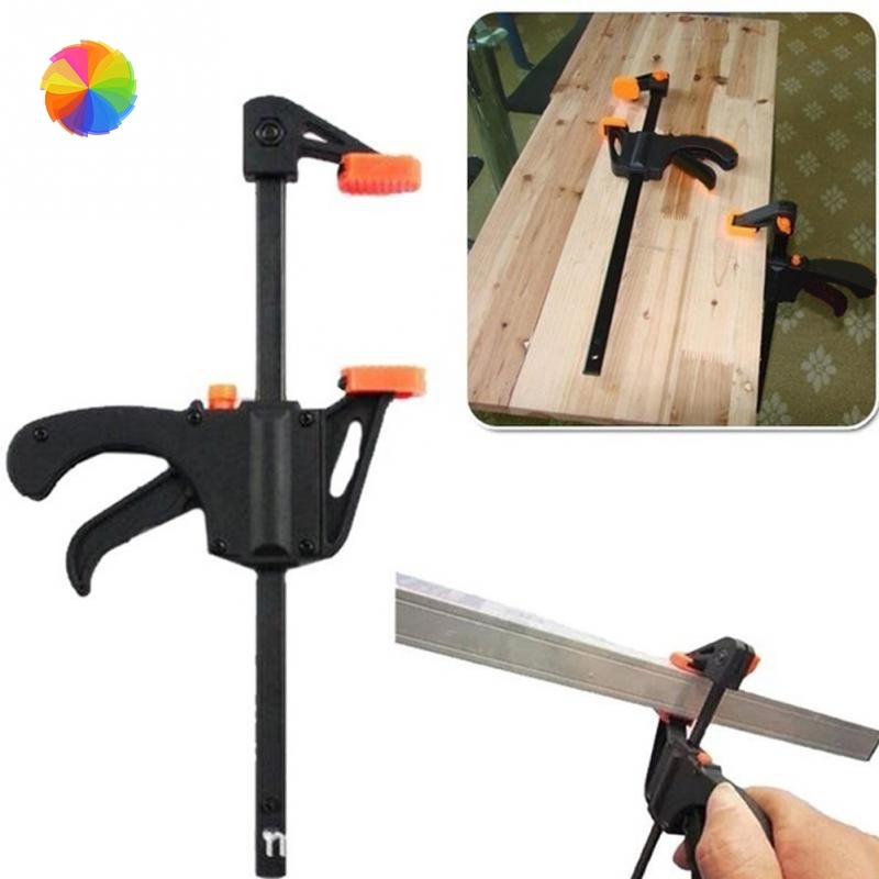 4 inch 1pcs Woodworking Bar F Clamp Clip Hard Grip Quick 