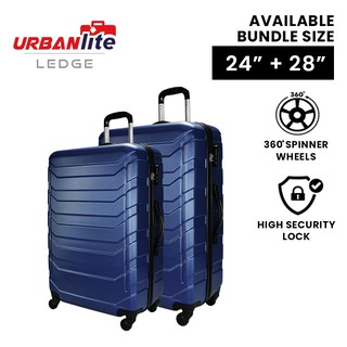 (SG Ready Stock)Urbanlite LEDGE  (2-IN-1) 24” + 28” Bundle Set 360° Spinner Wheels ABS Hard case - ULH8935