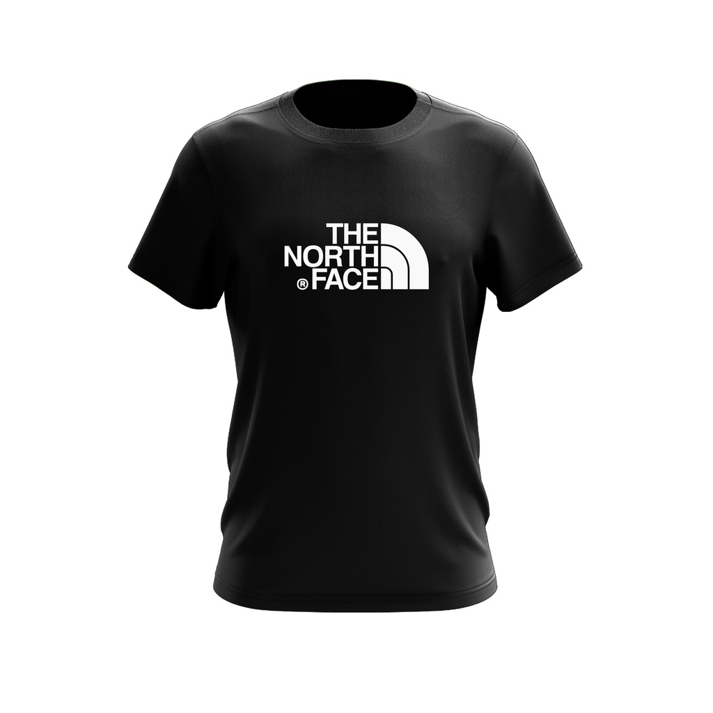 black and white north face t shirt