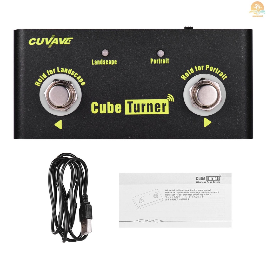Indtil nu dart Boghandel ▻✿M&M CUVAVE Cube Turner Wireless Page Turner Pedal Built-in Battery  Supports Looper Connection Compatible with iPad An | Shopee Singapore