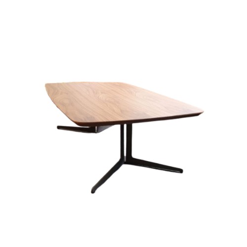 Absolute Fur Ct773 Cherry Veneer Top With Black Steel Leg Coffee Table Shopee Singapore