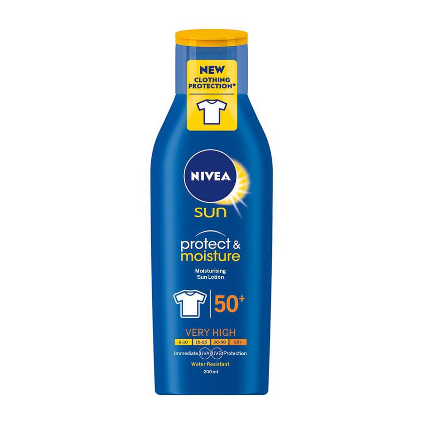 Nivea Sun protect & moisture 50 + VERY HIGH Sun Water Resistant SPF 50 ...