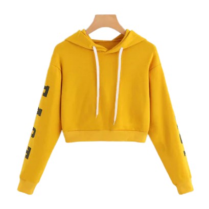 crop hoodie shopee