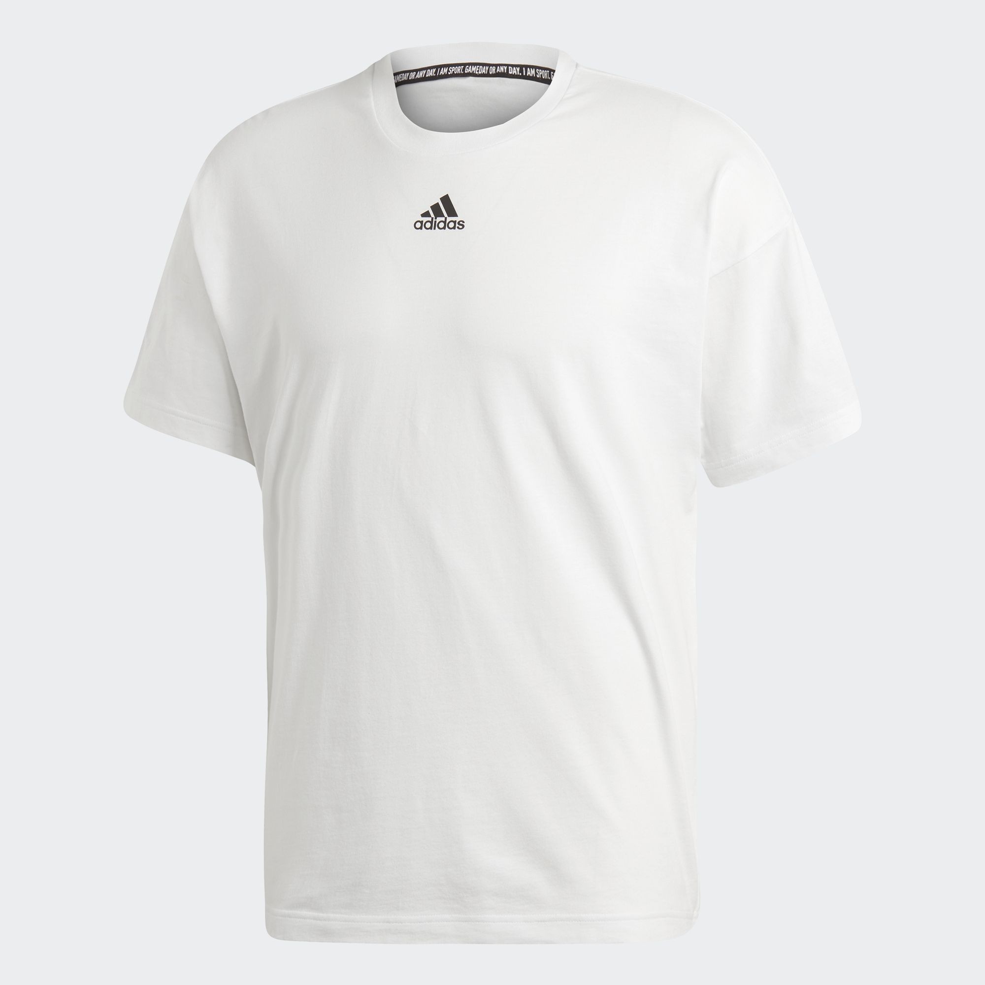 mens white adidas top