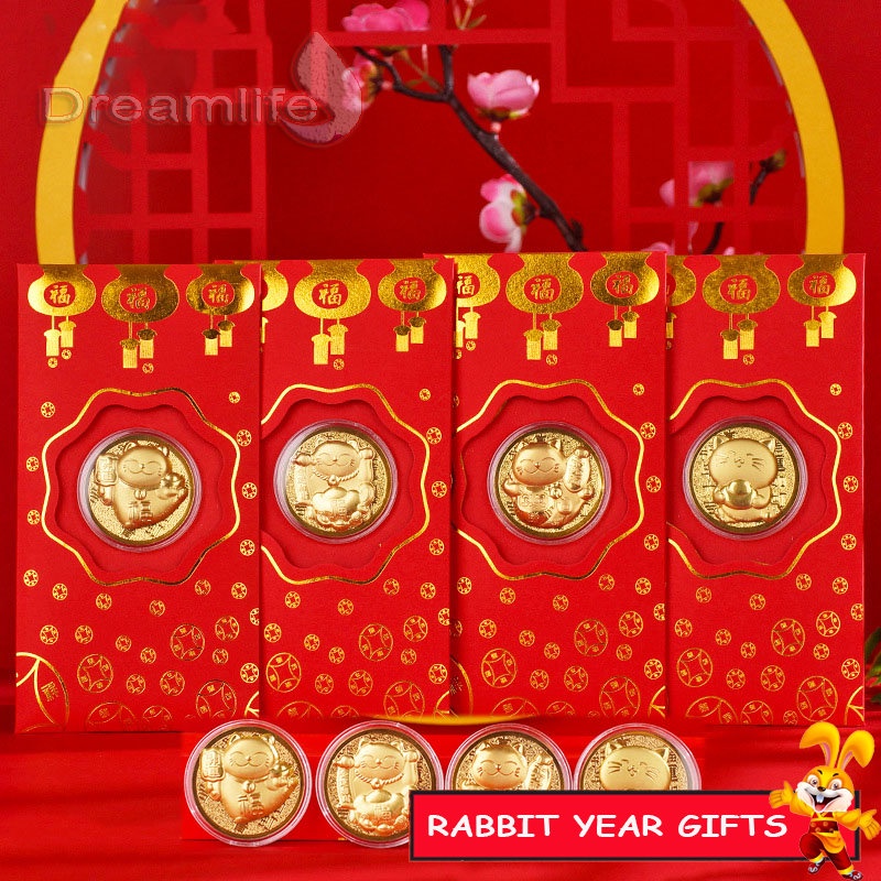 Year of the Rabbit Red Envelope Gold Lucky Money Money 