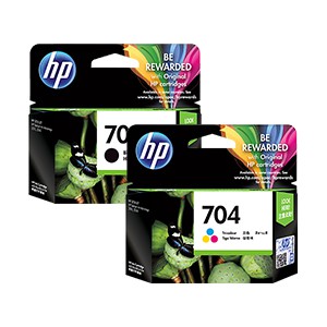 Original Hp 704 Black Hp 704 Tri Color Ink Cartridge Shopee Singapore