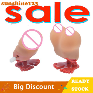 <Sunshine123 Novelty Toys> Adult Bachelor Party Funny Prank Toy Clockwork Bouncing Boobs Tricky Prop Gift