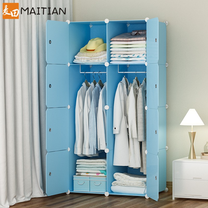 Wardrobe Simple Modern Minimalist Single Cloth Closet Assembled